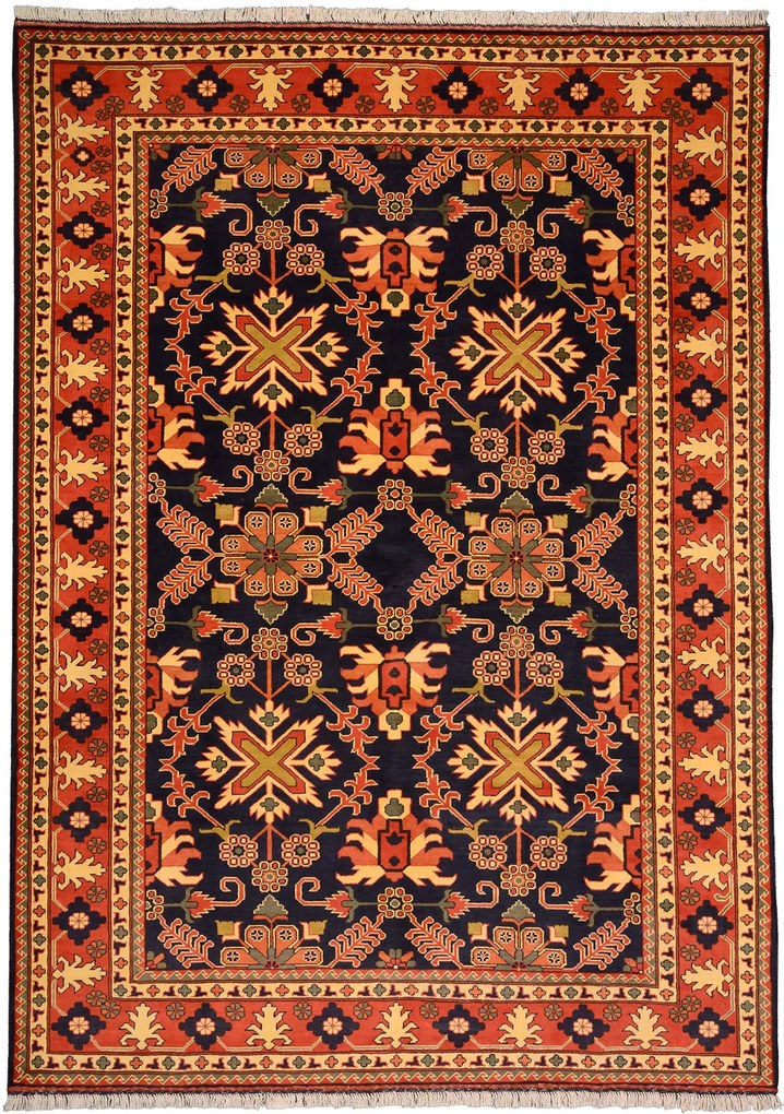 Afghan Tappeto 200 x 280 Blu (Afghanistan) Annodato A Mano