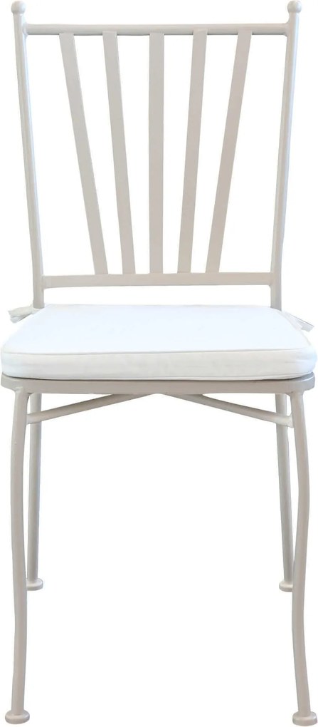 VENTUS - set tavolo in ferro cm 160 x 90 x 74 h con 4 sedie Ventus