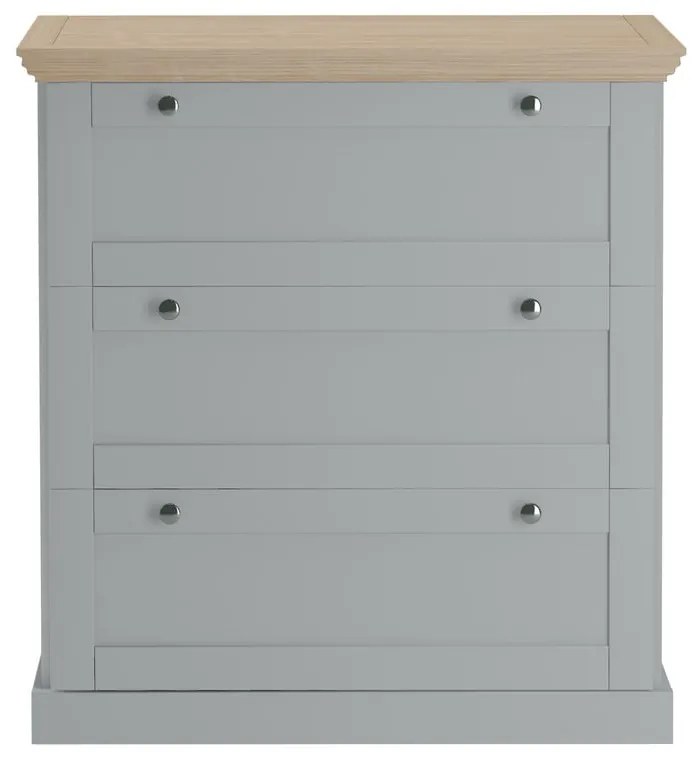 Cassettiera alta grigia 75x80 cm Binz - Støraa