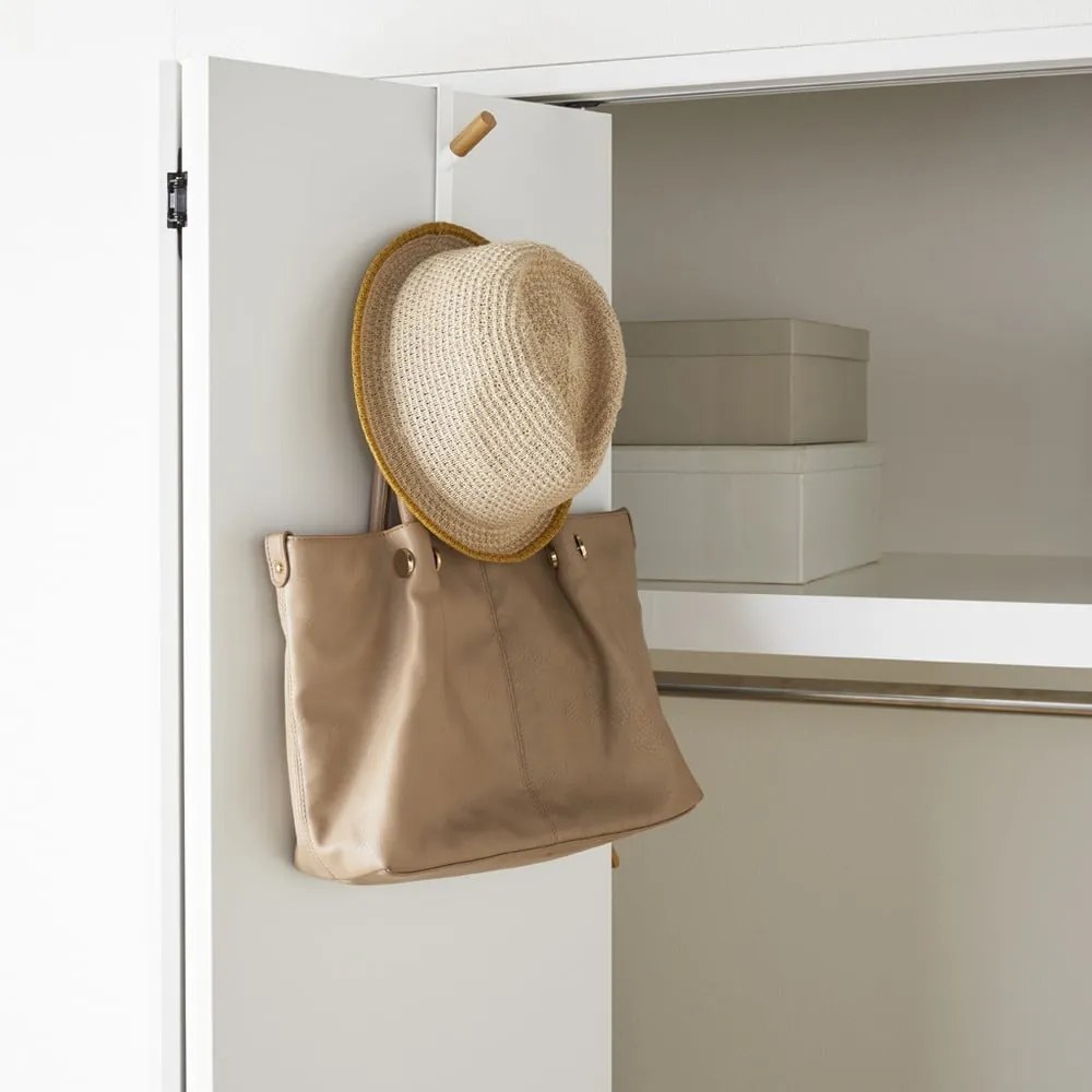 Appendiabiti in metallo bianco da 1,5 cm Tower - YAMAZAKI