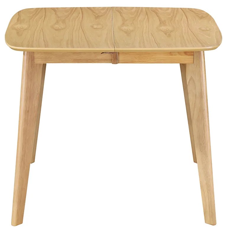 Tavolo da pranzo allungabile scandinavo quadrato in legno chiaro L90-130 LEENA