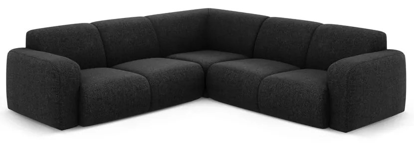 Divano angolare nero (angolo variabile/ad L) Molino - Micadoni Home