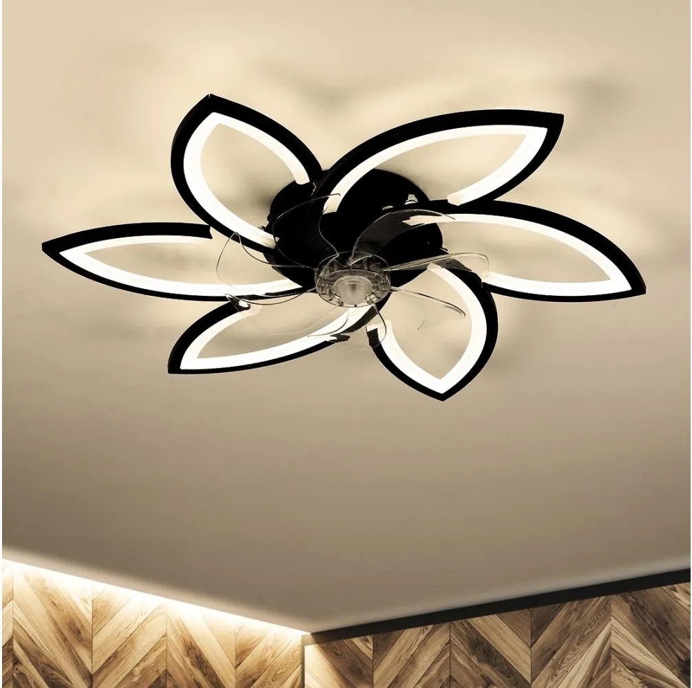 Brilagi-LED Lampada dimmerabile con ventilatore LED/50W/230V 3000-6500K nero+DO