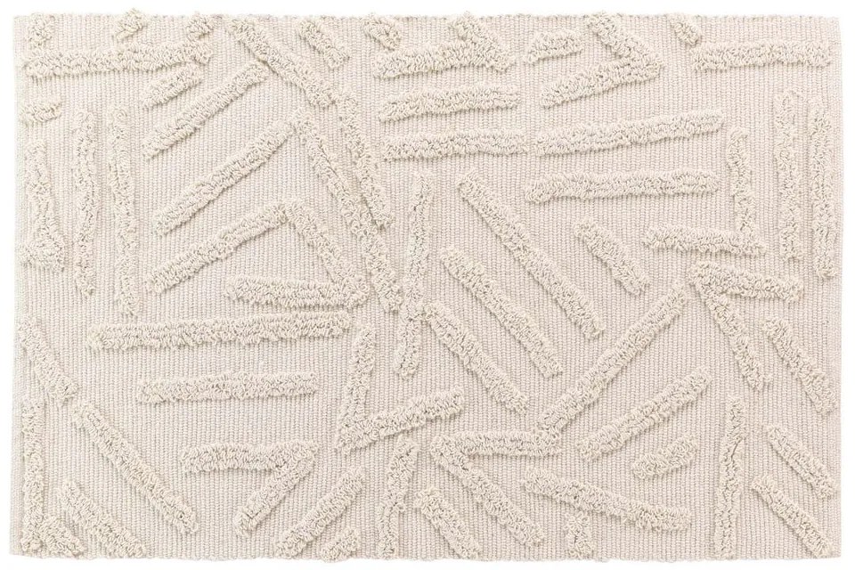 Tappeto lavabile crema 60x90 cm Athena - douceur d'intérieur