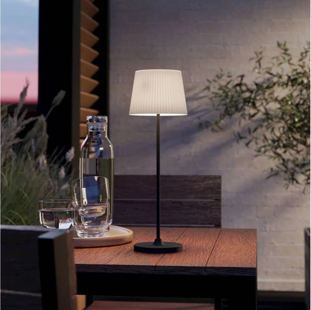 Eglo 75934 - Lampada da tavolo ricaricabile e dimmerabile LED LEONERO LED/3,8W/5V 2000mAh nero/crema