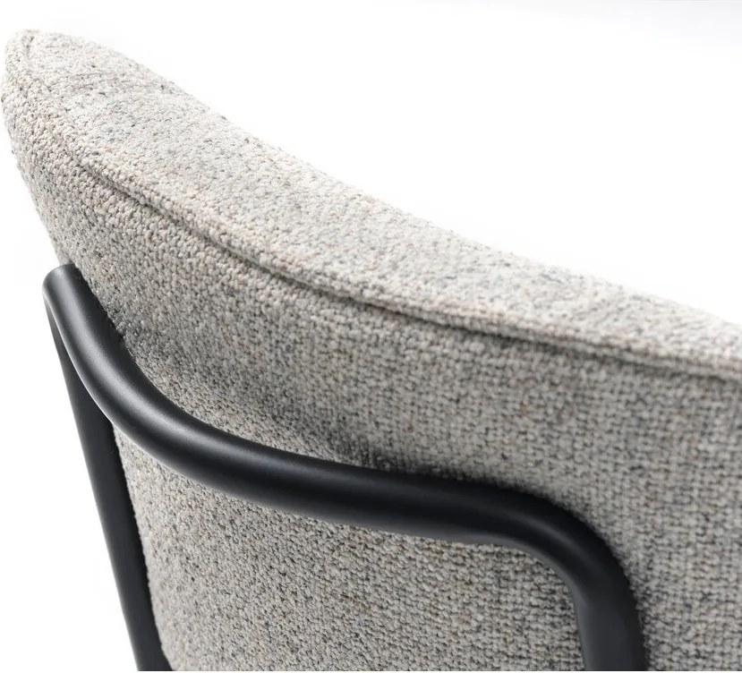 Sedia da pranzo grigio chiaro Buffalo - Unique Furniture