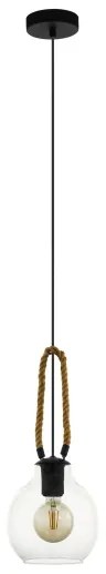 Eglo 43617 - Lampadario su corda RODING 1xE27/40W/230V