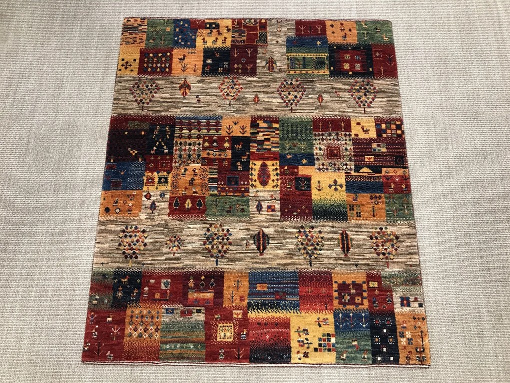 Loribaft Tappeto persiano 100x120 (Iran) Annodato A Mano