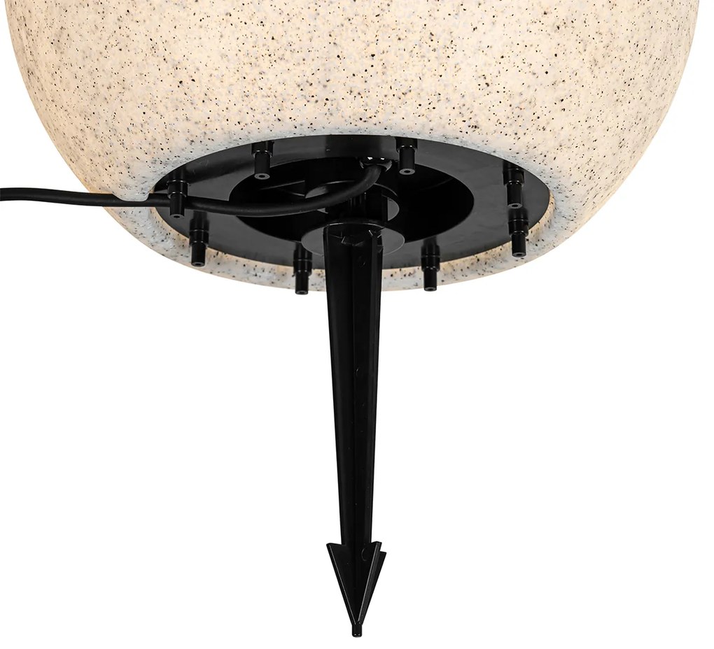 Lampada da esterno smart grigia 35 cm IP44 incl. Wifi A60 - Nura