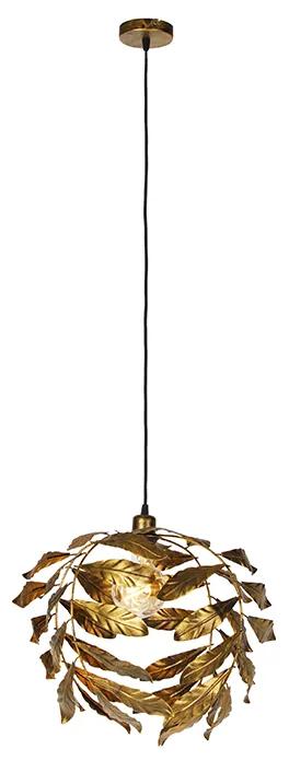 Lampada a sospensione vintage oro antico 40 cm - Tiglio