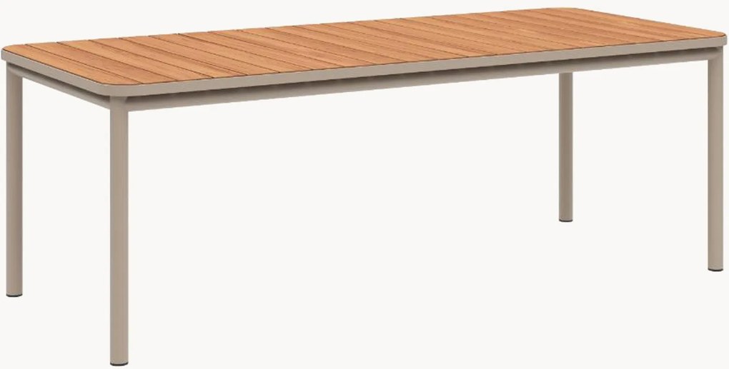 Tavolo da giardino con piano in legno di teak Kirra