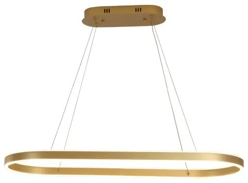 Brilagi - Lampadario LED sospeso su cavi PONDIE LED/44W/230V 80x30 cm oro