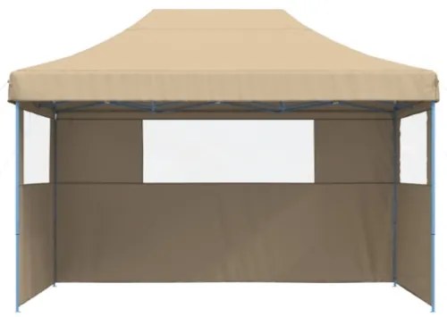 Tendone per Feste Pieghevole Pop-Up con 3 Pareti Beige