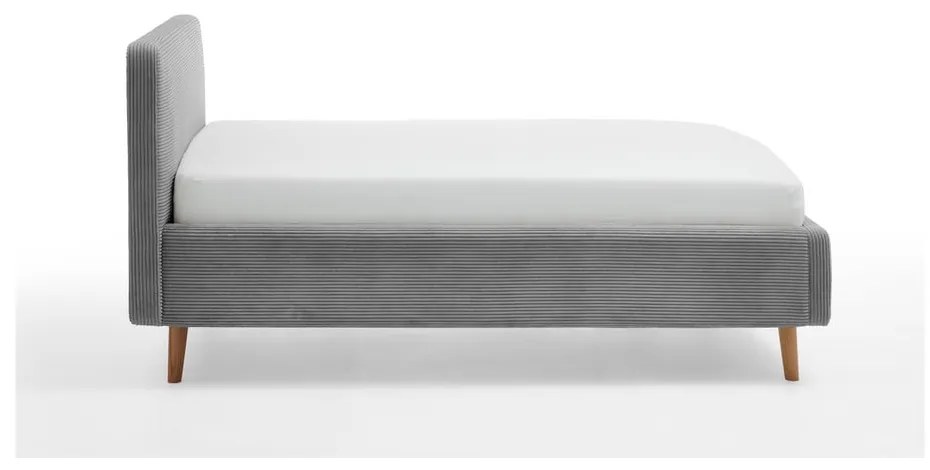 Letto singolo imbottito grigio rete non inclusa 120x200 cm Mattis – Meise Möbel