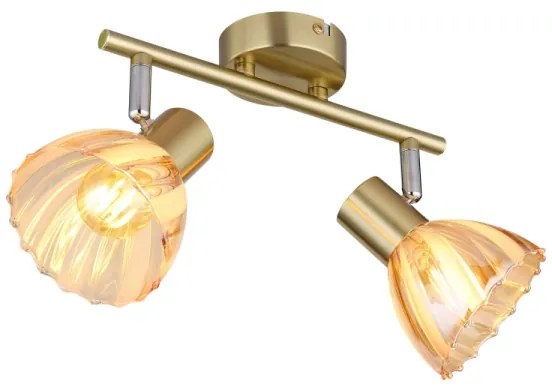 Globo 54315M-2 - Faretto ZACHERY 2xE14/40W/230V oro