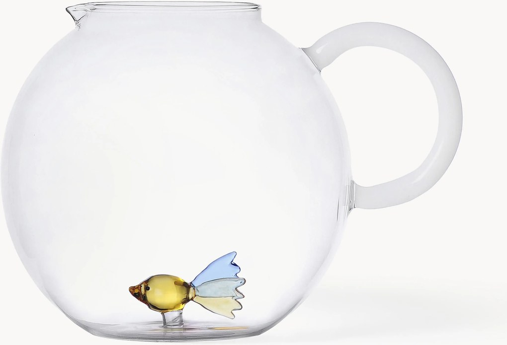Brocca in vetro borosilicato fatta a mano Animal Farm, 2,4 L