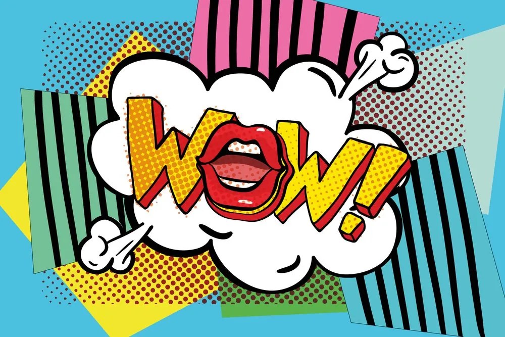 Carta da parati – Stile pop art – WOW!