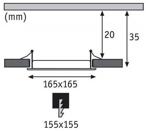 Paulmann 92068 - LED/12W IP44 Lampada da incasso per bagno QUAL 230V 2700K