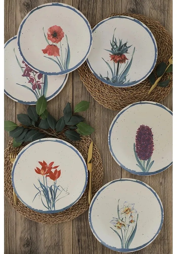 Set di 6 piatti da portata in ceramica, ø 25 cm - My Ceramic