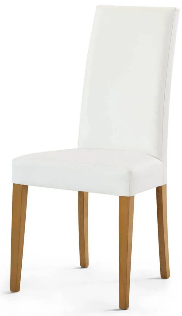 JACQUELYN - sedia moderna ecopelle con gambe antracite