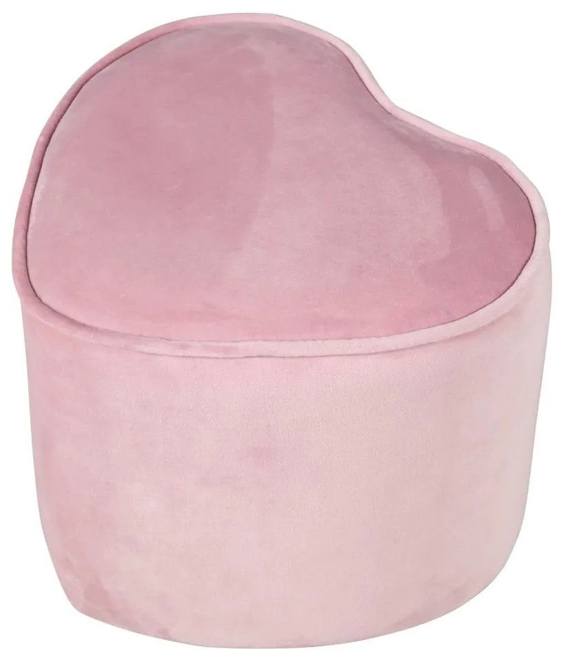 Pouf per bambini in velluto rosa chiaro Lil Sofa - Roba