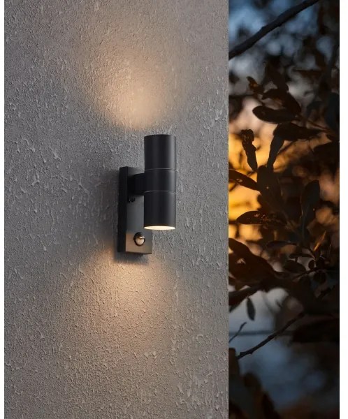 Eglo 32899-LED Applique da esterno con sensore RIGA 5 2xGU10/3W/230V IP44