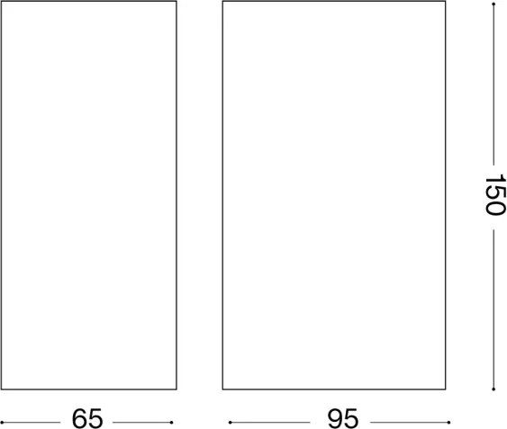 Ideal Lux - Applique da esterno UP 2xG9/15W/230V IP44 marrone