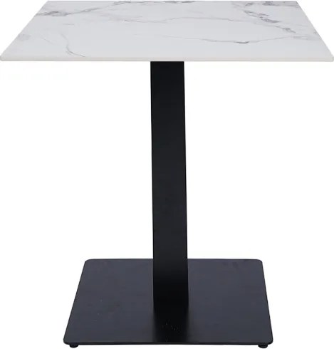 Tavolo pub ristorante bar quadrato 70x70 cm Top per esterno effetto Marmo venato H 75