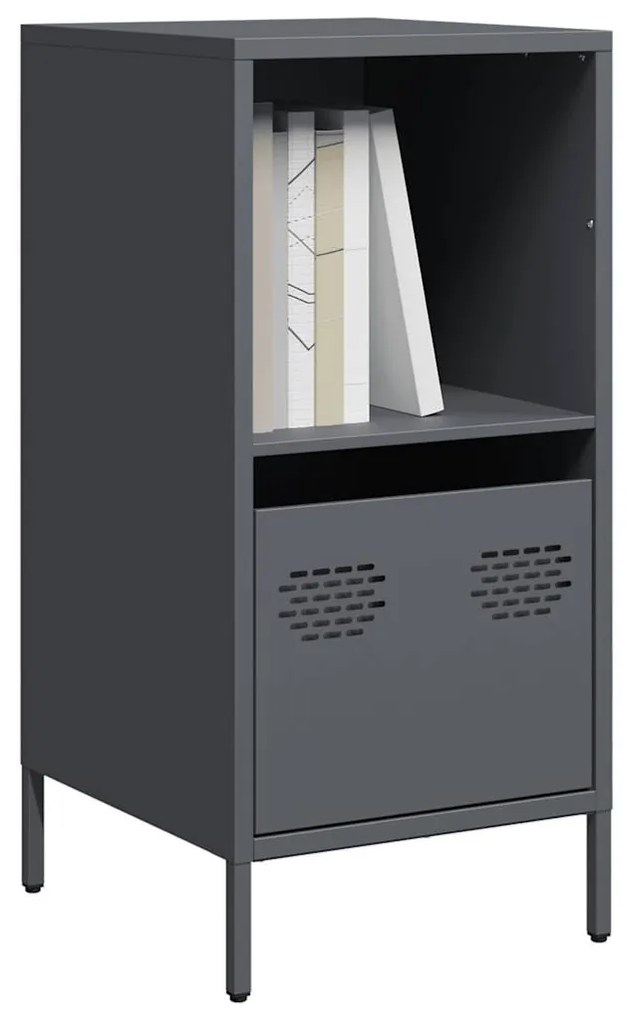 Credenza Antracite 35x39x73,5 Cm İn Acciaio Laminato A Freddo /