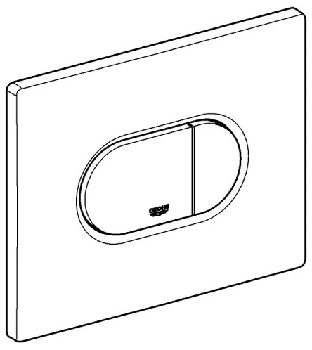 GROHE 38858SH0 - Pulsante di scarico ARENA COSMOPOLITAN 156 × 197 mm bianco