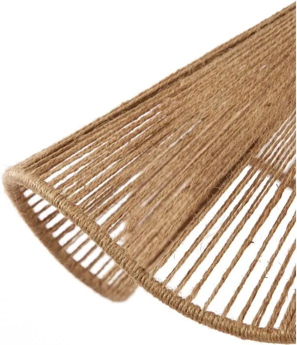 Lampada a sospensione in colore naturale con paralume in juta ø 48 cm Fodara - Light &amp; Living