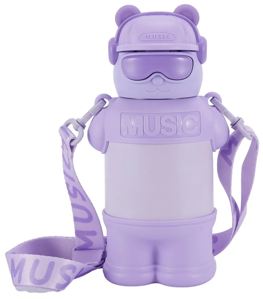 Bottiglia termica 480 ml Orso Music per bambini