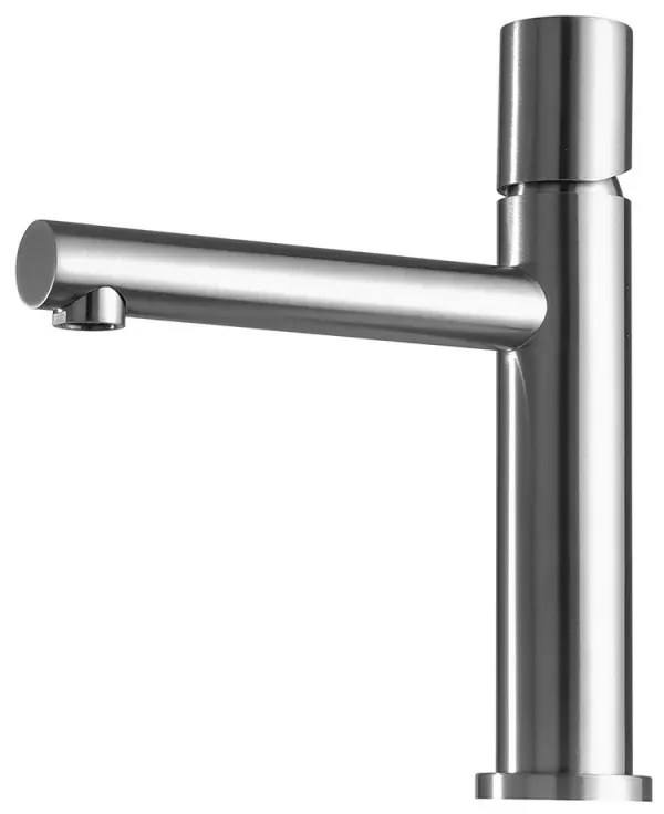 Miscelatore lavabo satinato senza leva in acciaio inox Gemini