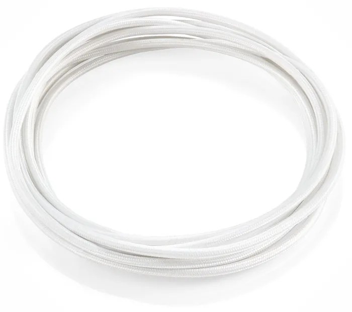Cavo Tessuto Bianco 5M