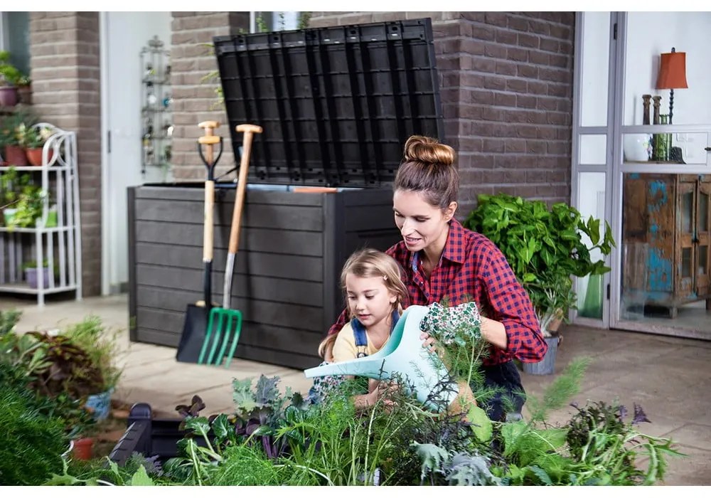 Contenitore da giardino in plastica marrone Ontario - Keter