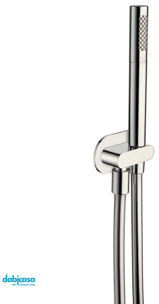 Carimali Kit Doccia " Stick 4" C/Supporto A Presa Ad Acqua In Ottone Cromo Lucido