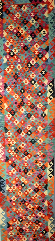 Kilim Tappeto orientale 80x490 (Afghanistan)