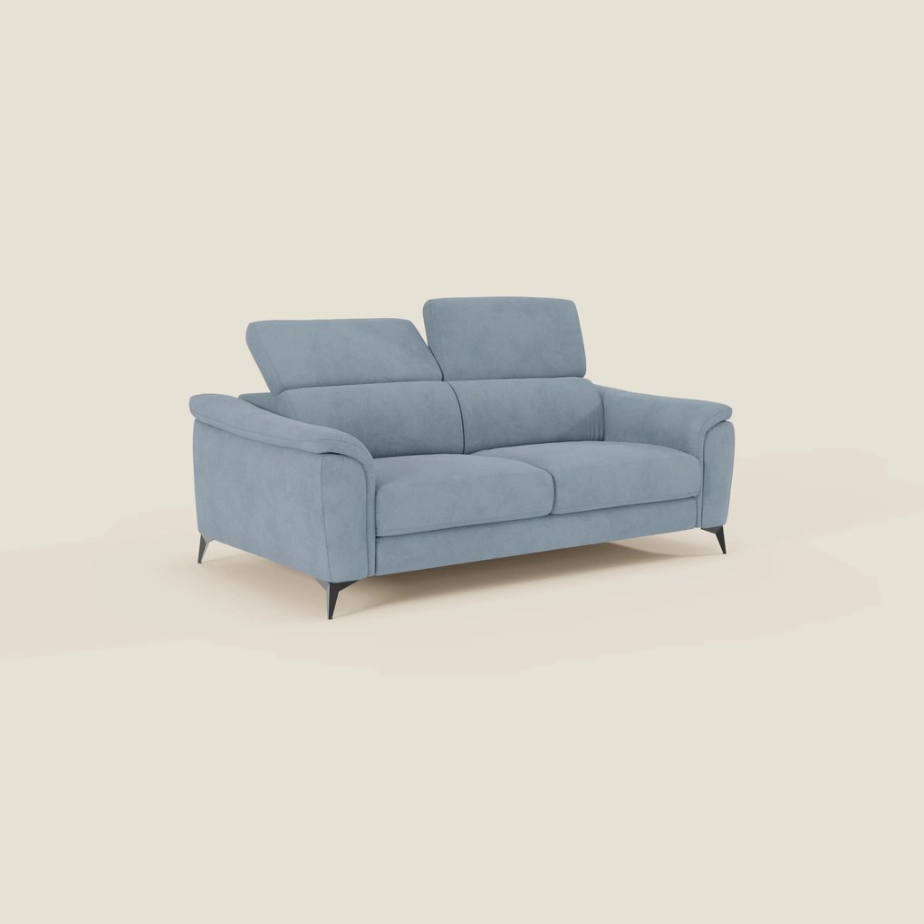 Arcos Divano 3 posti - piedini alti e poggiatesta reclinabili in microfibra impermeabile T11 carta da zucchero