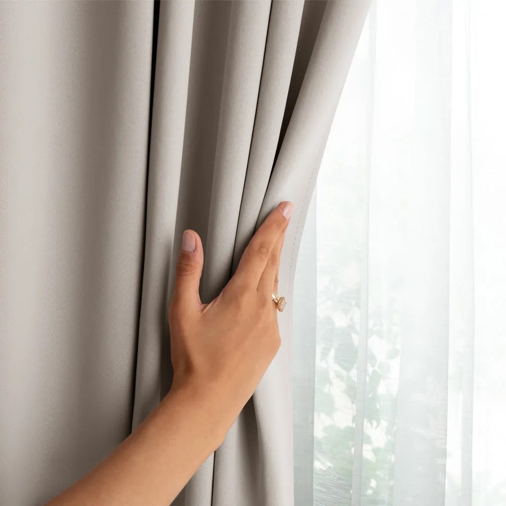 Tenda termoisolante/parzialmente oscurante beige 140x270 cm Kierra – Restilo