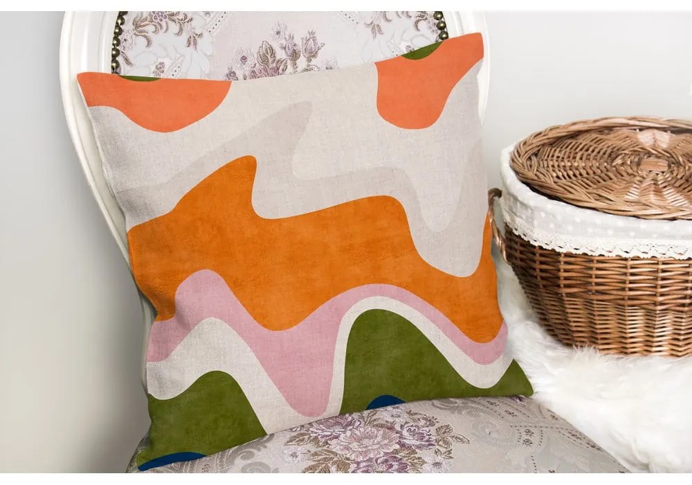 Federa decorativa 43x43 cm Squiggly Orange – Mila Home
