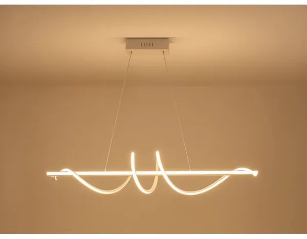 Lampadario LED dimmerabile a sospensione con cavo LED/50W/230V 3000-6500K 100 cm + telecomando