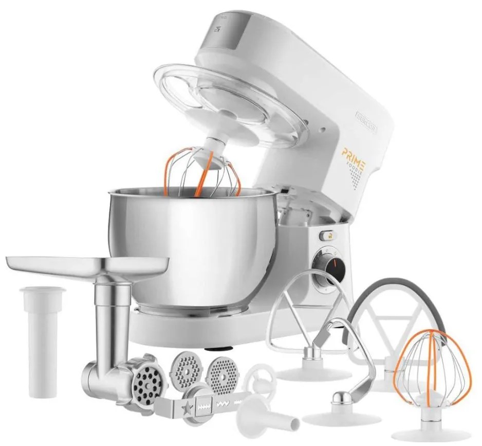 Sencor - Robot da cucina con ciotola in acciaio inox, 1000 W/230 V, bianco