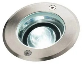 Faretto da incasso con fonte luminosa LED integrato Bascu tondo argento, foro incasso 10.2 cm luce bianco