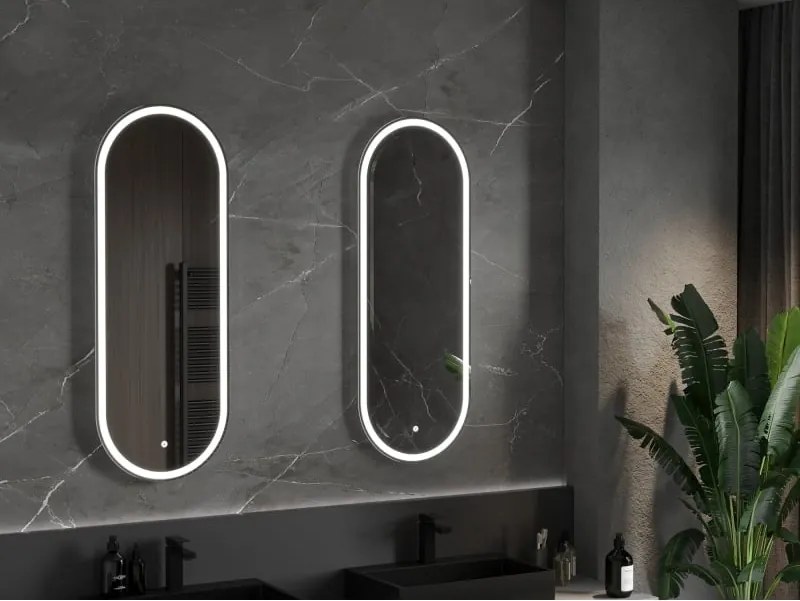 Mexen Bono specchio da bagno retroilluminato 45 x 120 cm, LED 6000K, antiappannamento - 9816-045-120-611-00