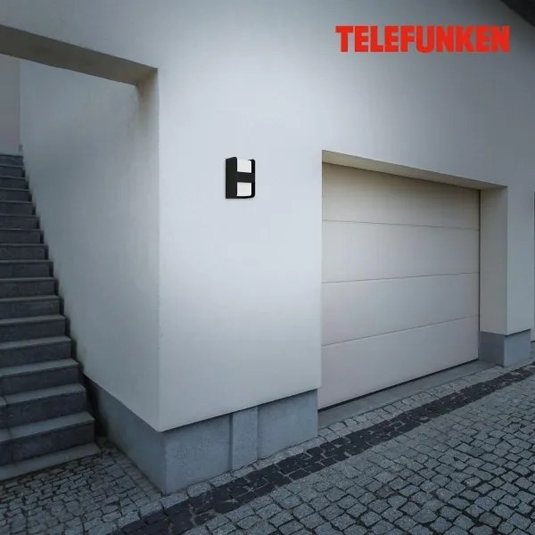 Telefunken 321005TF - Applique da esterno 1xE27/12W/230V IP44 nero