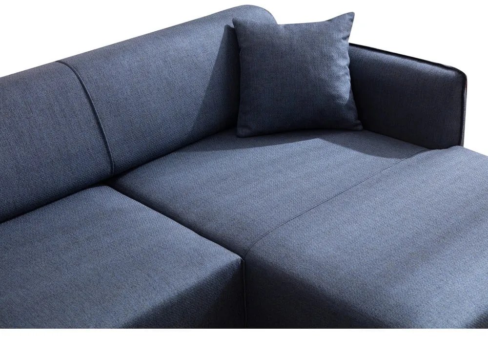 Divano angolare blu, angolo destro - Belissimo - Balcab Home