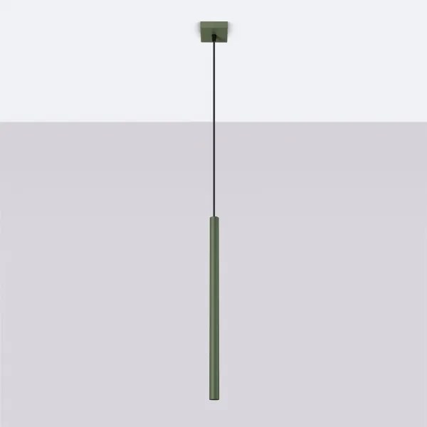 Sollux SL.1518 - Lampadario a sospensione con filo PASTELO 1xG9/8W/230V verde