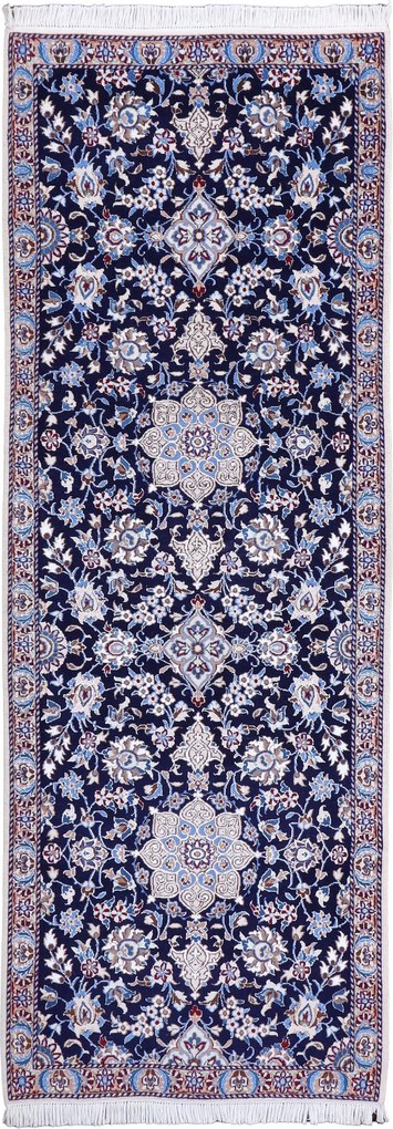 Nain Tappeto 90 x 250 (Iran) Annodato A Mano