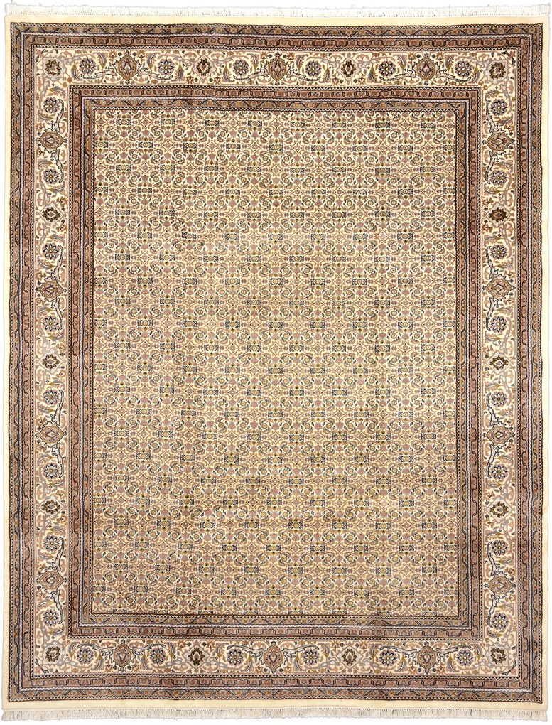 Tabriz Tappeto 310x250 Beige (Indian) Annodato A Mano