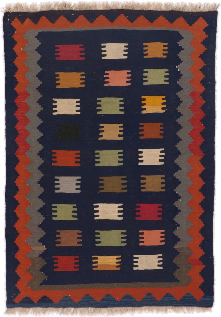 Kilim Tappeto 100 x 150 (Iran) Tessuto A Mano